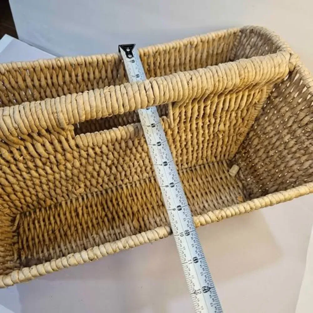 Woven Seagrass Magazine Rack Caddy